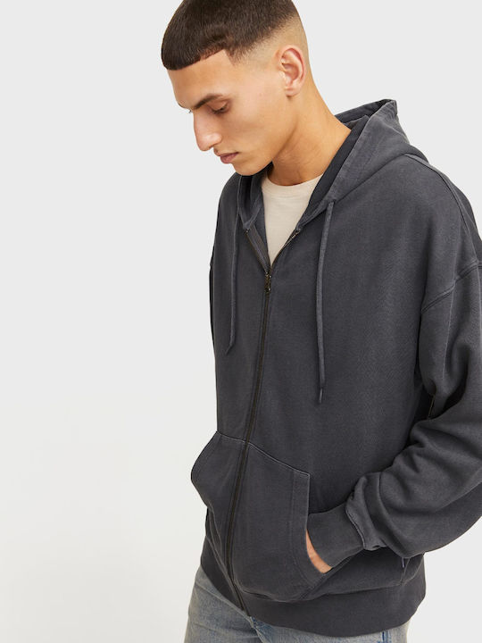 Jack & Jones Sweat Washed Black with Hood