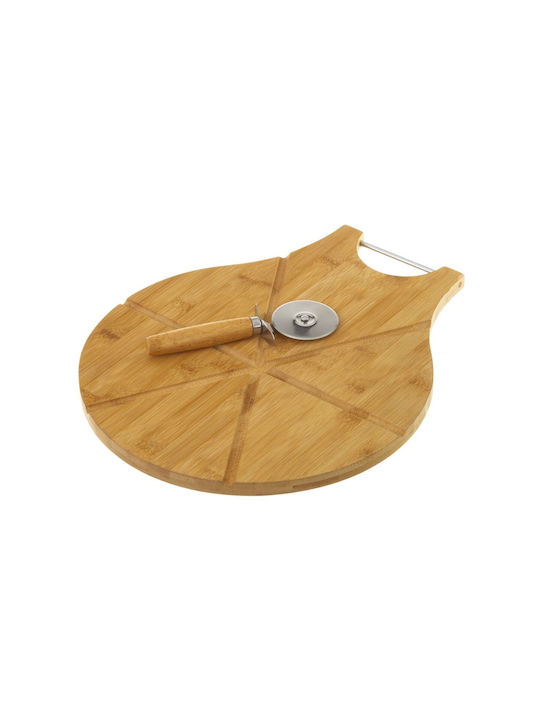 Wooden Pizza Serving Platter 38x32x1.5cm