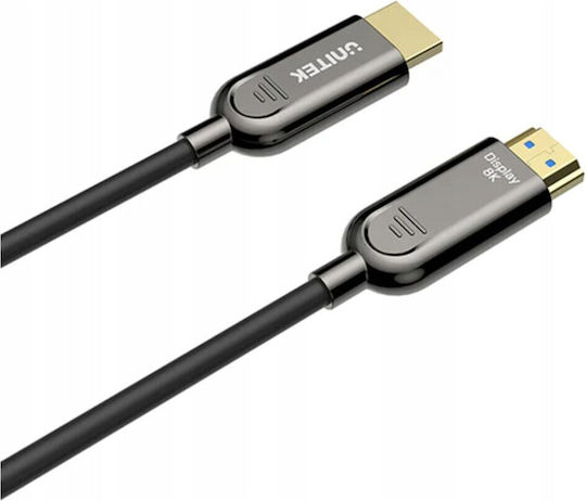 Unitek HDMI 2.1 Ultra High Speed 48Gbps 4K 120Hz HDR VRR Cable HDMI male - HDMI male 5m Μαύρο