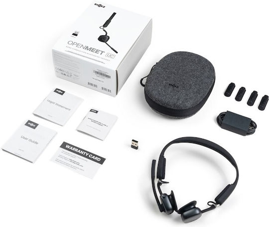 Shokz Openmeet UC Kabelloses Bluetooth-Knochenleitungs-Videokonferenz-Headset USB-A Adapter