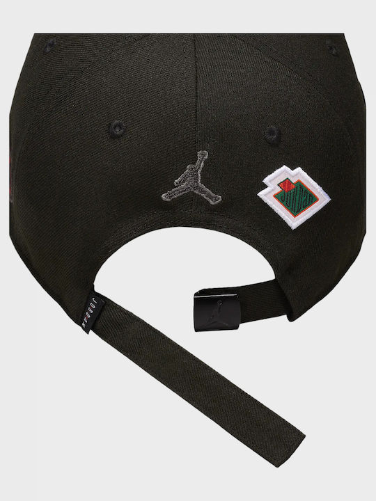 Jordan Kids' Hat Jockey Fabric Curve Brim Black