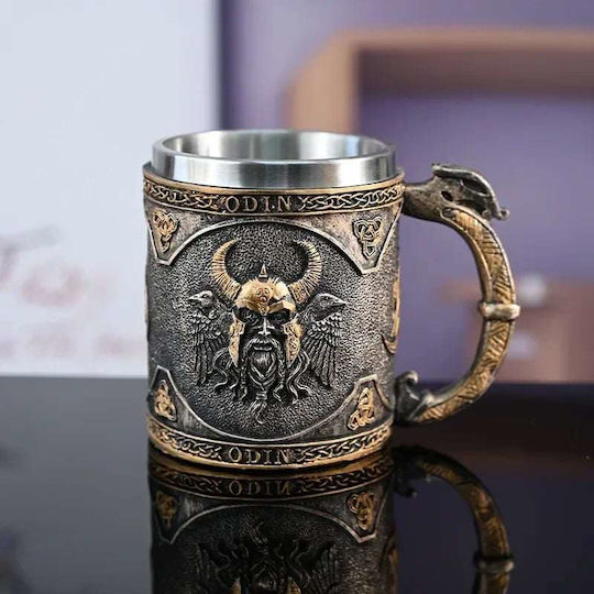 Tasse Becher Bier Tee Kaffee Wasser Nordische Mythologie Gott Odin Dunkler Farbton 330ml Tasse Becher Bier Tee Kaffee Wasser Nordische Mythologie Gott Odin Dunkler Farbton 330ml