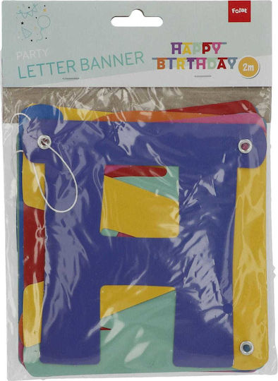Letter Banner Happy Birthday Color Pop Μήκος 160cm