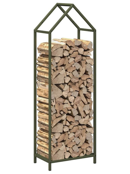 vidaXL Brennholz Inox Regal Holzlagerung 40x25x120cm
