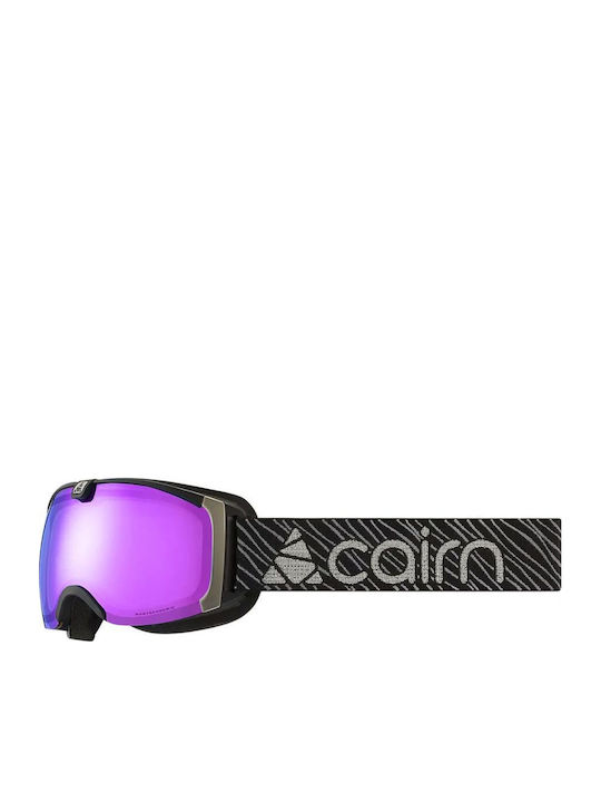 Cairn Pearl Ski & Snowboard Goggles Kids Black with Lens in Black Color