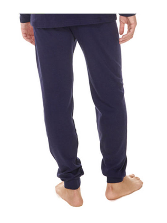 Nina Club Nc 1710 Men's Winter Cotton Pajama Pants BLUE