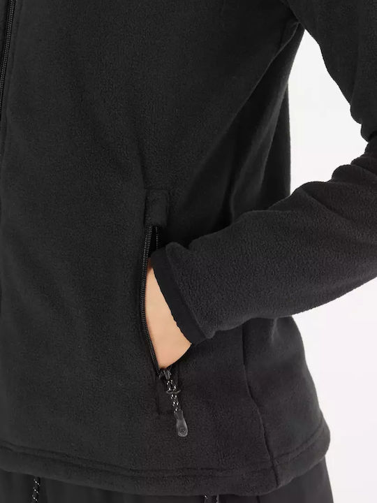 Women's Cardigan with Zipper Black