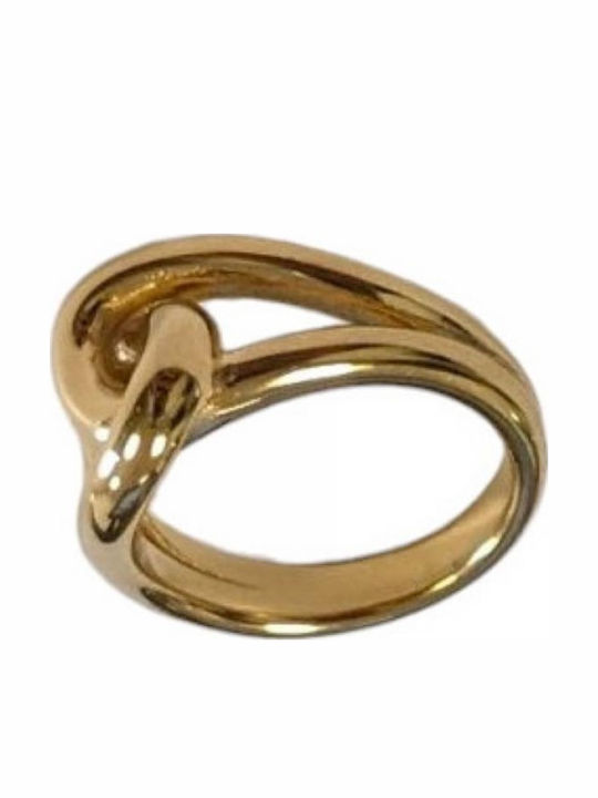 Tatu Moyo Women's Gold Plated Steel Ring Tatu Moyo Women's Gold Plated Steel Ring