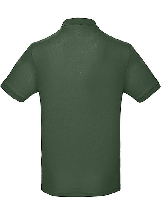 B&C Men's Short Sleeve Promotional Blouse Bottle Green