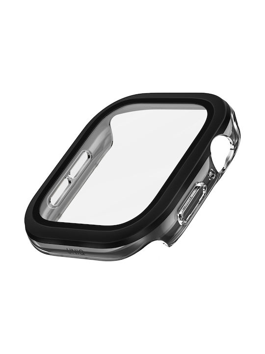 Carcasă Uniq Voute pentru Apple Watch Seria 10 46mm Sticlă Călită Negru