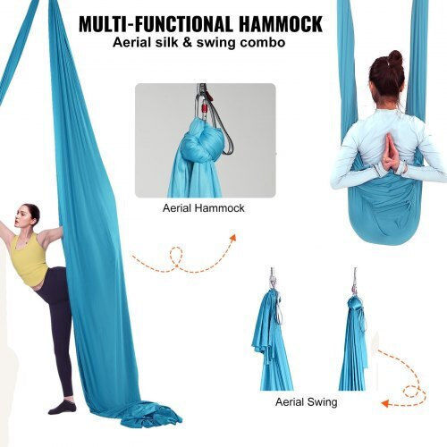 Vevor 5m Yoga Hammock Set Blue Dck5x28mqzsc268b2v0
