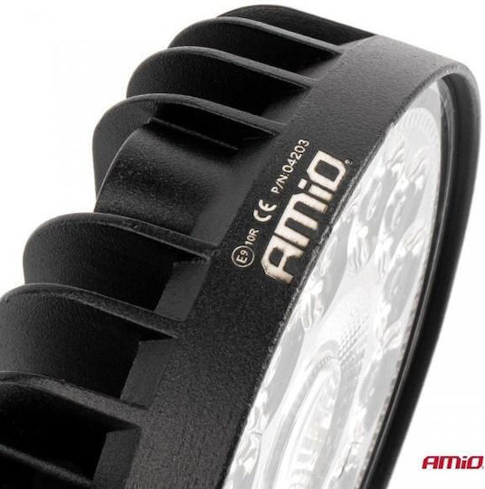 Amio Προβολεας Εργασιας Στρογγυλος Led 96w 9-36v 9.600lm 6.500k Awl62 Amio 1 Τεμ 04203/am