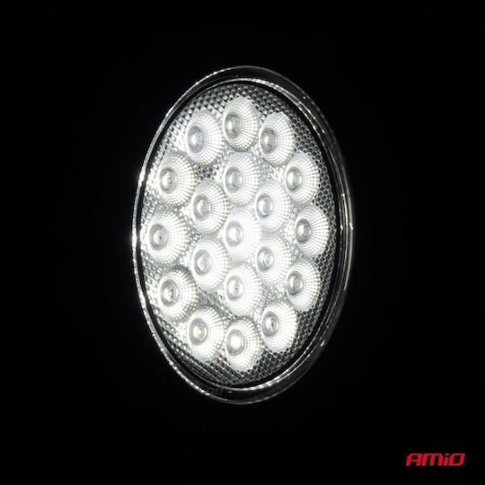 Amio Round LED Work Spotlight 57W 9-36V 10,000lm 6,500K Awl65 Amio 1 Piece 04206/am