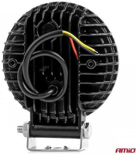 Amio Round LED Work Spotlight 54W 9-36V 10,000lm 6,500K Awl69 Amio 1 Piece 04210/am