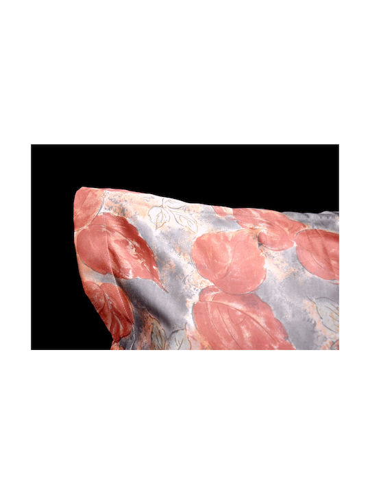 Decotelia Premium Pillowcase Oxford Pink, Pink Petals 50x70cm.