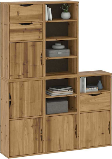 Sideboard made of Solid Wood Coffee 40x24x79cm