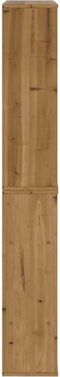 Sideboard made of Solid Wood Coffee 40x24x79cm