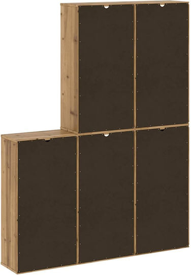 Sideboard made of Solid Wood Coffee 40x24x79cm