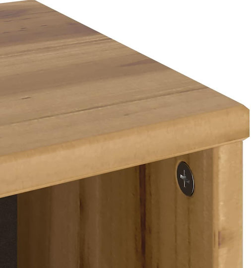 Sideboard made of Solid Wood Coffee 40x24x79cm