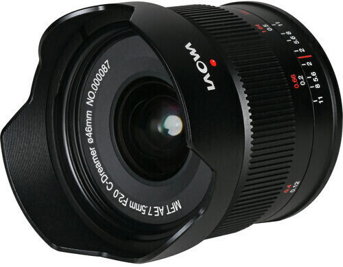 Laowa Crop Φωτογραφικός Φακός Venus Optics 7.5mm f/2 Wide Angle για Micro Four Thirds (MFT) Mount Μαύρος