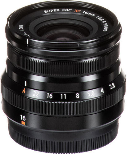Fujifilm Crop Camera Lens Fujinon XF 16mm f/2.8 R WR Wide Angle for Fujifilm X Mount Black
