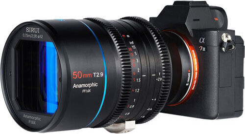 Full Frame Φωτογραφικός Φακός 50mm T2.9 1.6x Anamorphic Standard Zoom για Sony E Mount Μαύρος