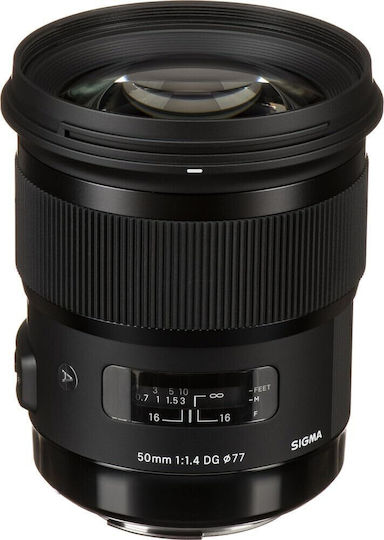 Sigma Full Frame Camera Lens 50mm f/1.4 DG HSM Art Fixed for Canon EF Mount Black