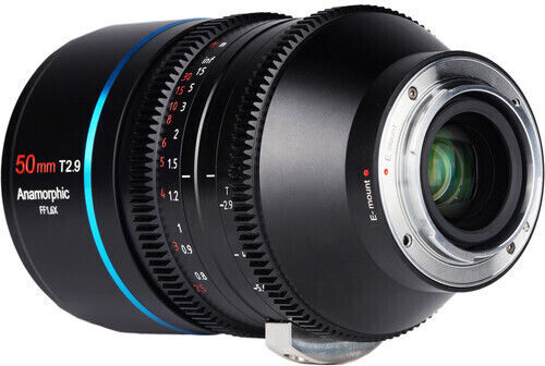 Sirui Full Frame Camera Lens 50mm T2.9 1.6x Anamorphic Standard Zoom for Sony E Mount Black