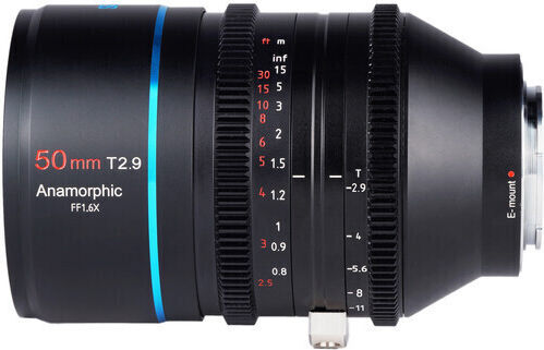 Full Frame Φωτογραφικός Φακός 50mm T2.9 1.6x Anamorphic Standard Zoom για Sony E Mount Μαύρος