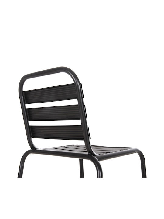 Stool Bar Metallic Laura Black