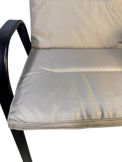 Epiplo-Fos Waterproof Garden Chair Cushion with Backrest Beige 47x110cm
