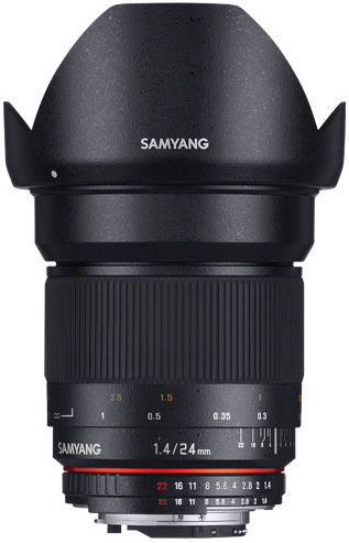 Samyang Full Frame Φωτογραφικός Φακός 24mm f/1.4 ED AS UMC Wide Angle για Sony E Mount Μαύρος