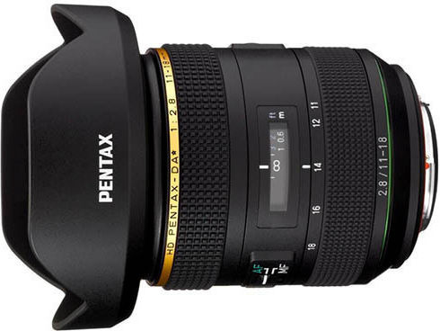 Pentax Crop Φωτογραφικός Φακός HD DA* 11-18mm f/2 8 ED DC AW Ultra-Wide Zoom για Pentax K Mount Μαύρος