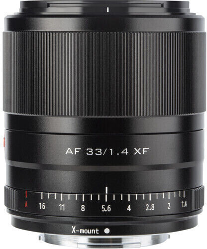 Viltrox Crop Camera Lens XF 33mm f1.4 APS-C Prime Autofocus Fixed for Fujifilm X Mount Black