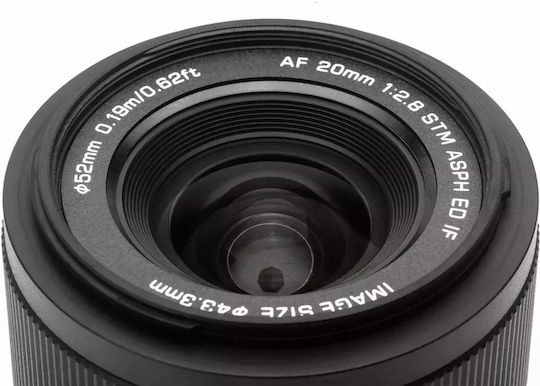 Viltrox Full Frame Camera Lens AF 20mm f/2.8 Wide Angle for Sony E Mount Black