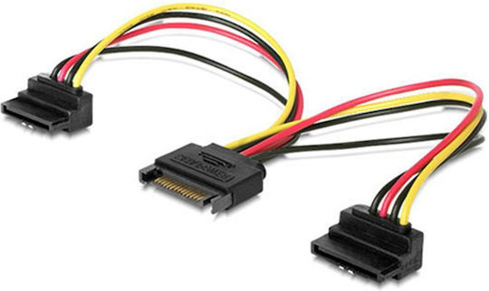 Cablexpert Power Splitter Sata 0.15m 15-Pin Sata - 15-Pin Sata Cable 0.15m Πολύχρωμο CC-SATAM2F-02