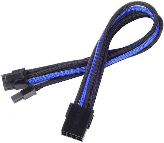 Silverstone 8-Pin PCIe - 6+2 Pin PCIe Cable 0.25m Μαύρο SST-PP07-PCIBA