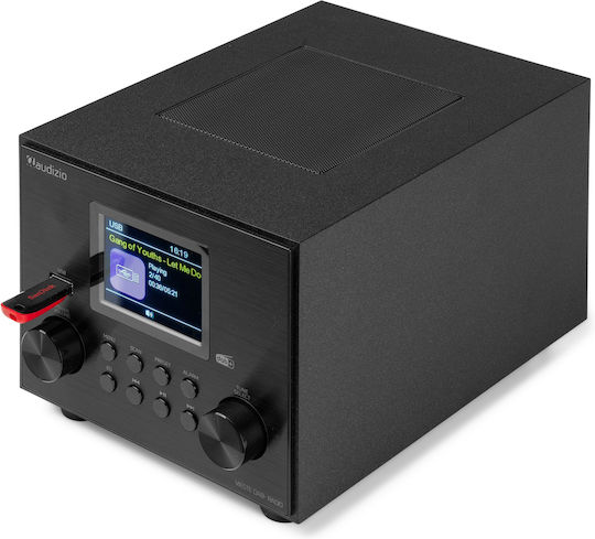 Audizio Vieste Επιτραπέζιο Ραδιόφωνο Ρεύματος DAB+ με Bluetooth και USB Black