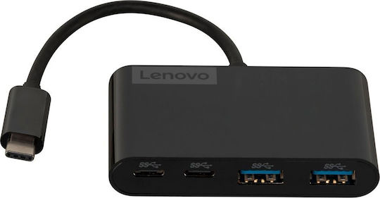Lenovo Hub 4 Porturi USB 3.1 cu Conectare USB-C