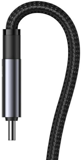 Usams Regular USB to Type-C / micro USB Cable Μαύρο 2m (SJ737)