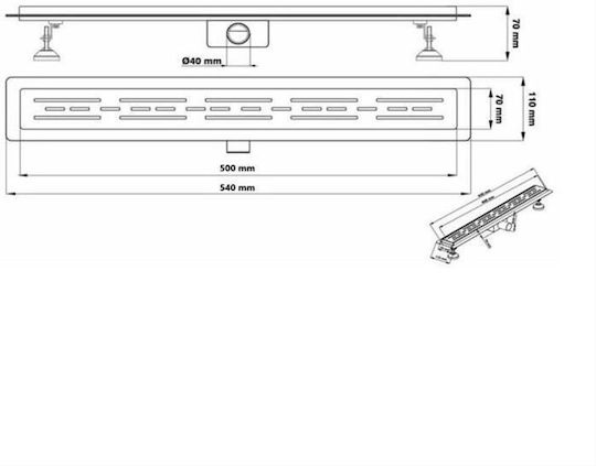 Gehler Channel Floor with Size 50x7cm