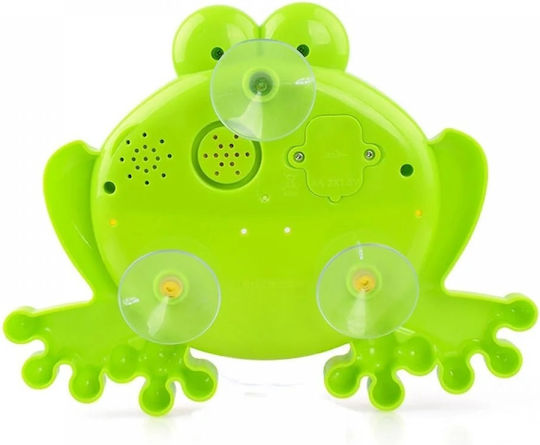 Distribuitor de spumă pentru baie în formă de broască cu muzică pentru copii de 3 ani+ Abs Verde