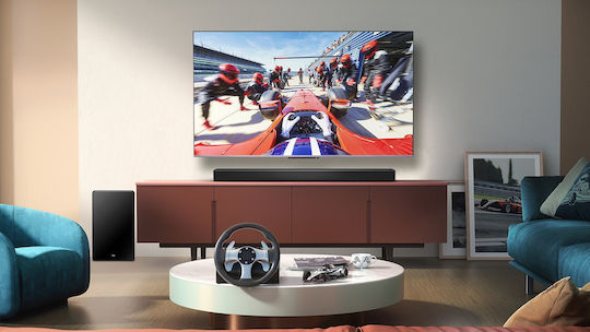 TCL Soundbar 5.1.2 Bluetooth, HDMI και Wi-Fi με Ασύρματο Subwoofer και Τηλεχειριστήριο Μαύρο Q75HE