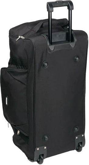 Reisetasche 86.9Es Schwarz mit Rädern Stoff L71xB34xH36cm