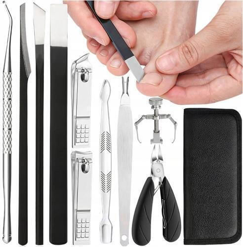 10-teiliges Nagelknipser-Set Aus Edelstahl – Für Dicke Nägel, Mit Rutschfestem Griff