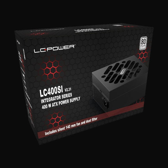 LC-Power LC400SI V2.31 rev. 2.31 400W Schwarz Computer-Netzteil Voll verkabelt 80 Plus Standard