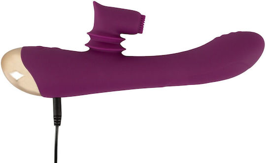 Javida 2 Function Δονητής Rabbit 22.3cm Λιλά