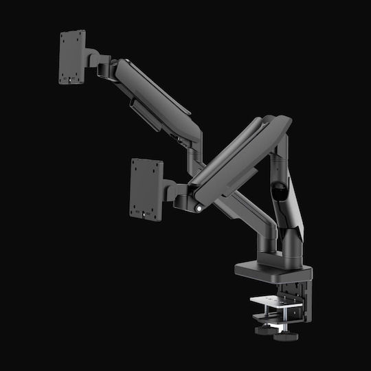 LC-Power LC-EQ-A34B-D Βάση Γραφείου για 2 Οθόνες έως 34" με Βραχίονα