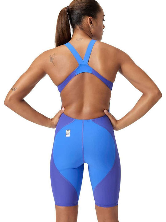 Speedo Дамско Fastskin Lzr Ignite Kneeskin Състезателно Една Част Бански Лилаво