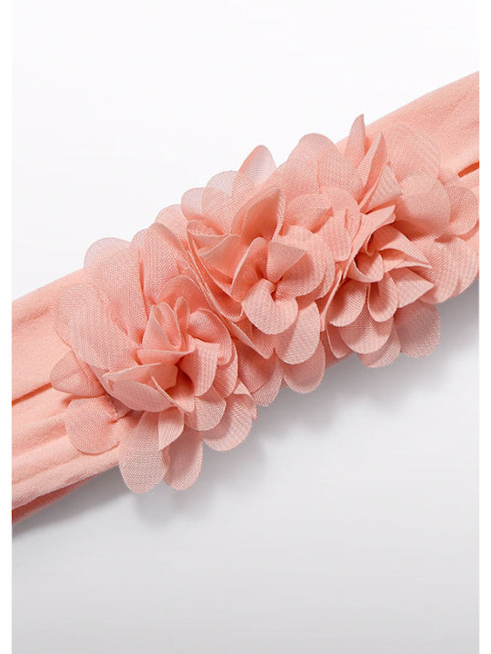 Abel Lula Flower Headband Girl Salmon